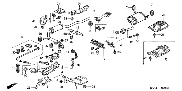Exhaust pipe/silencer