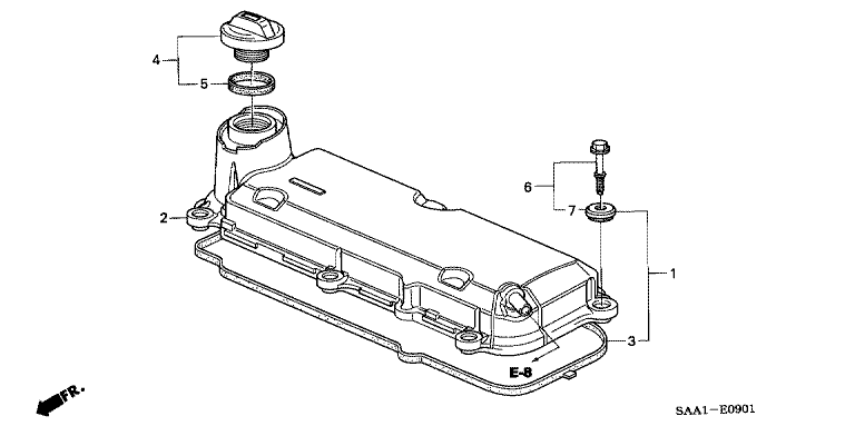 Cylinder head cover (VTEC)