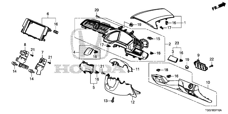 Instrument Panel Garnish (Driver Side)