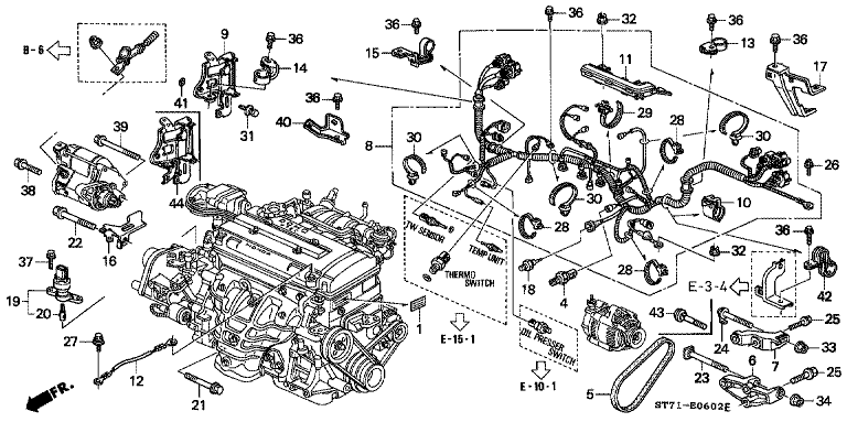 Engine Wire Harness (DOHC) (PGM-FI)
