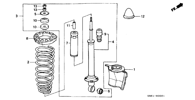 Rear damper