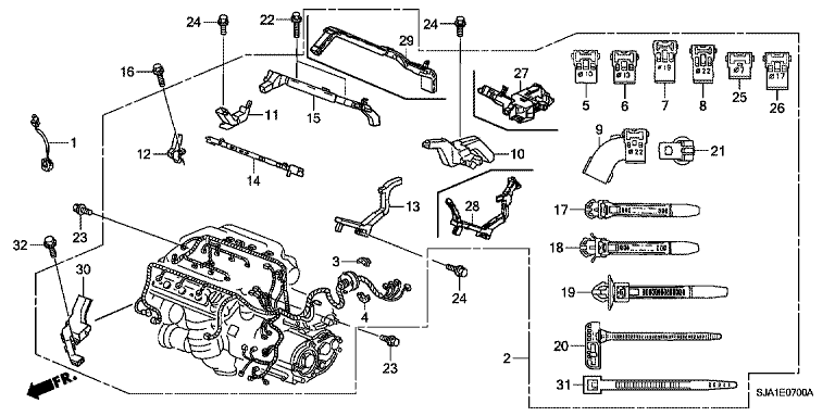 Engine wire harness (1)