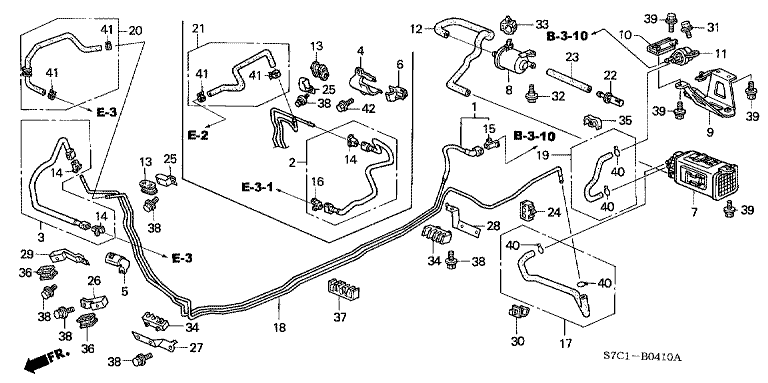 Fuel pipe (4WD)