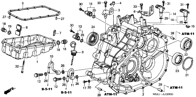 Transmission Case/Oil Pan (HMM)