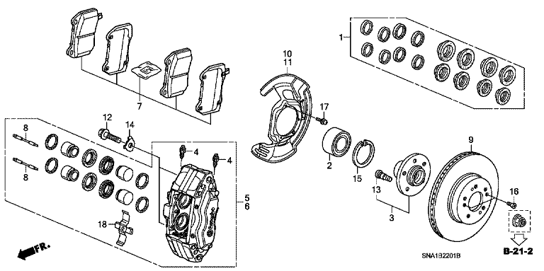 Front brake (TYPE R)