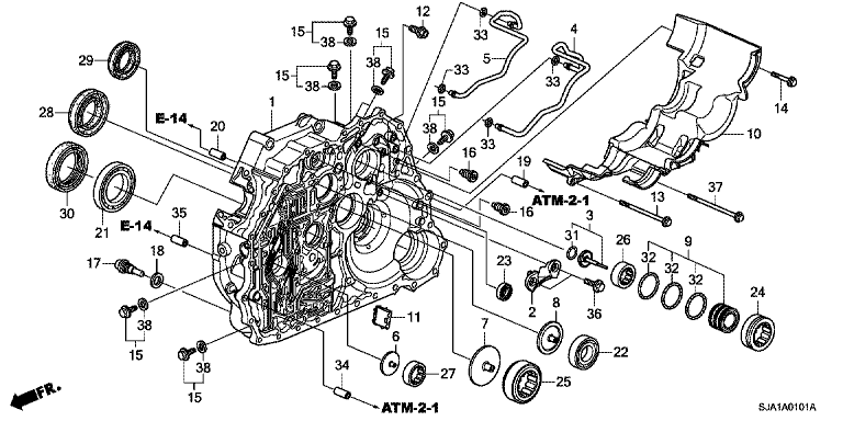 Torque converter case (6AT)