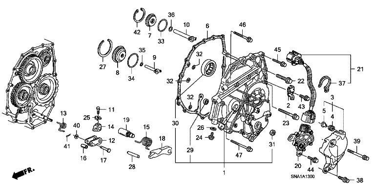 Left side cover (2.0L)