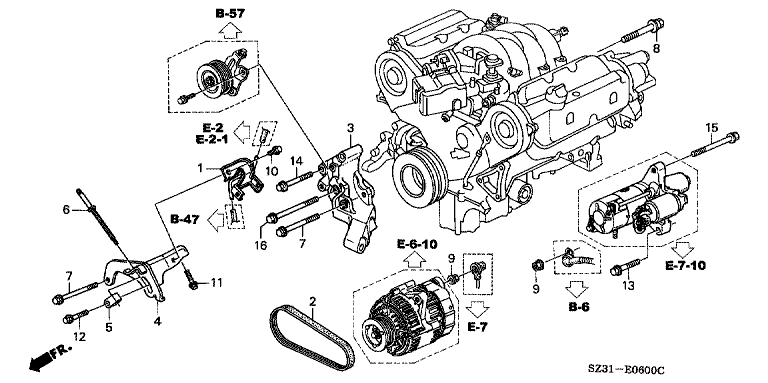 A.C. Generator Bracket