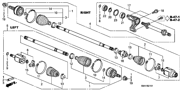Front Drive Shaft/Half Shaft (2)
