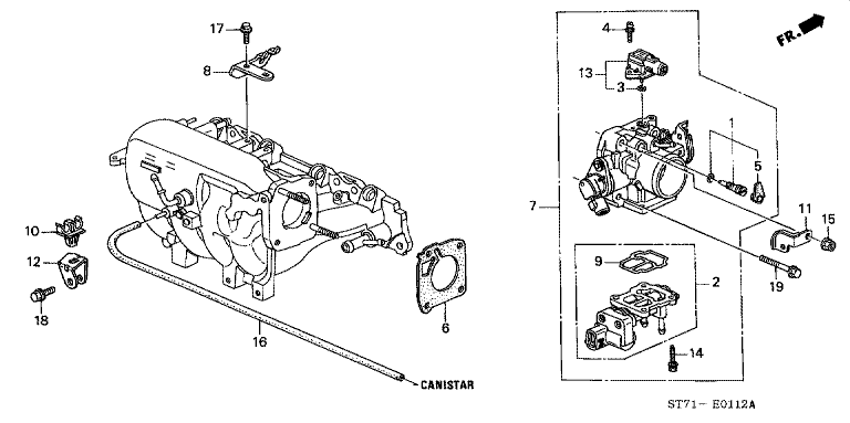 Throttle Body (SOHC) (110-)