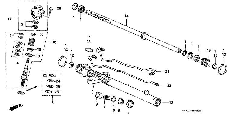 Power Steering Gearbox Short Parts