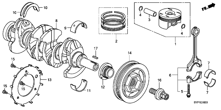 Crankshaft/Piston (1.8L)