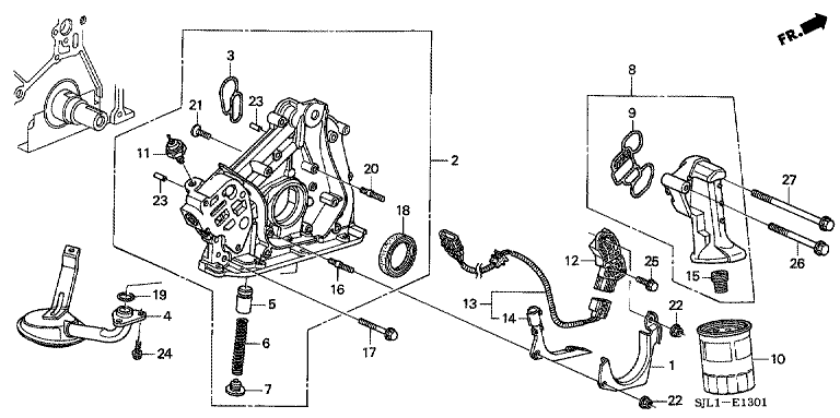 Oil pump (V6)