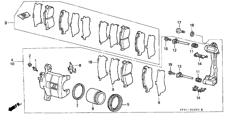 Front Brake Caliper (1200CC)