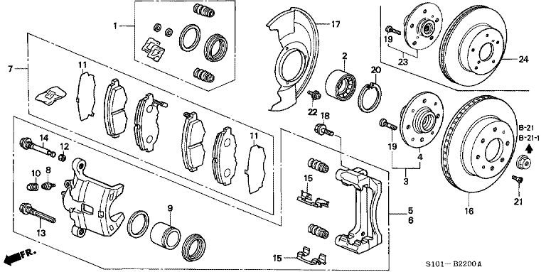 Front brake (MT)