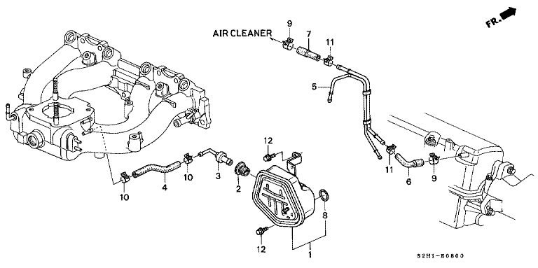 Breather tube (SOHC)