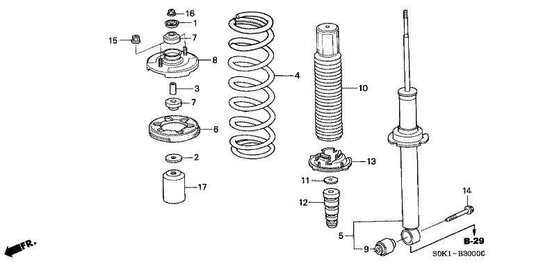 Rear damper