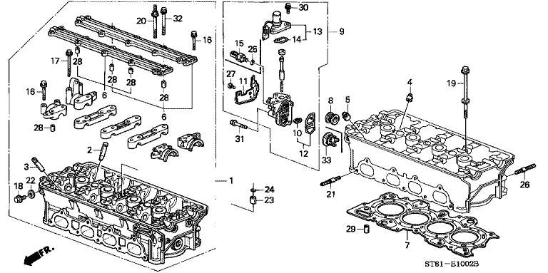 Cylinder head (DOHC)