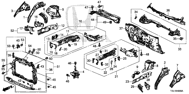 Front bulkhead / Dashboard