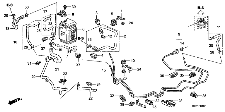 Fuel pipe (2WD)