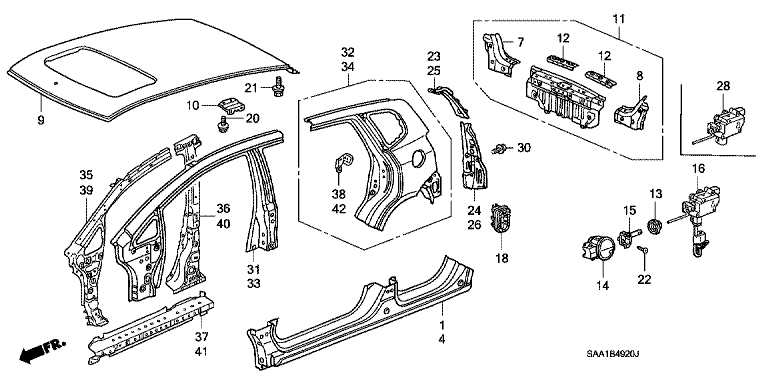 Outer panel / Rear panel