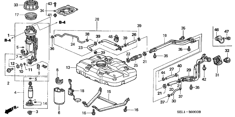 Fuel tank (2WD)