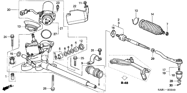 Power Steering Gearbox (EPS)
