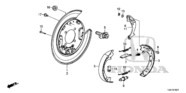 Parking brake shoe (2)