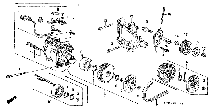 Air conditioning (compressor) (Hadiths) (Dealer installed)