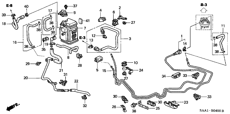 Fuel pipe (2WD)