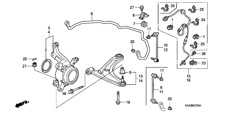 Front stabilizer / Front lower arm