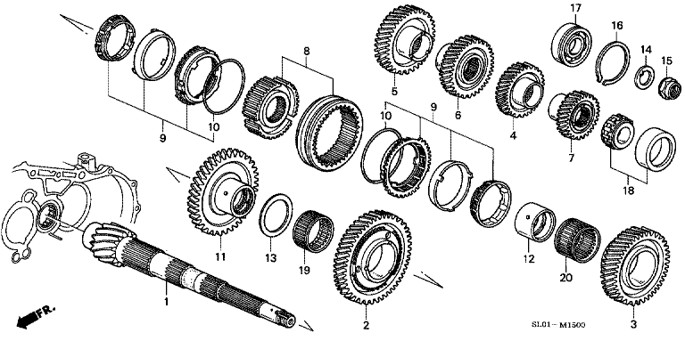 Counter shaft (6MT)