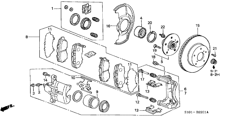Front brake (MT)