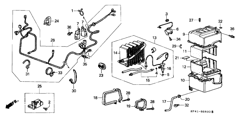 Air conditioning (cooler unit) (factory-installed)