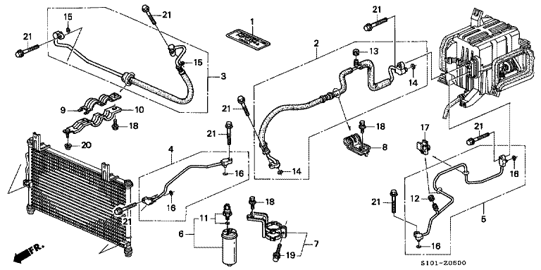 Air conditioner (hose/pipe) (dealer installed)