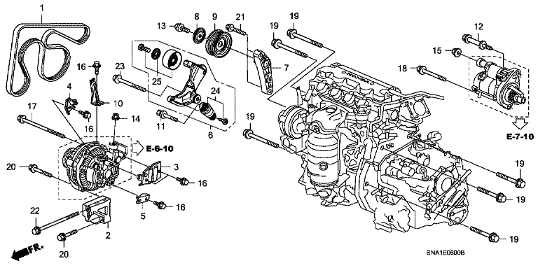A.C. Generator Bracket/Tensioner (1.8L)