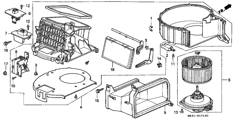 Heater blower