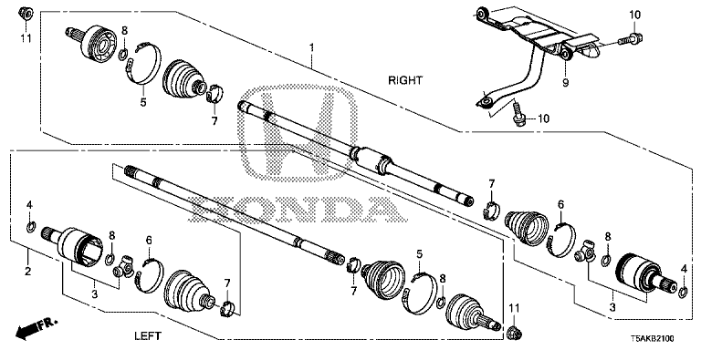 Front drive shaft