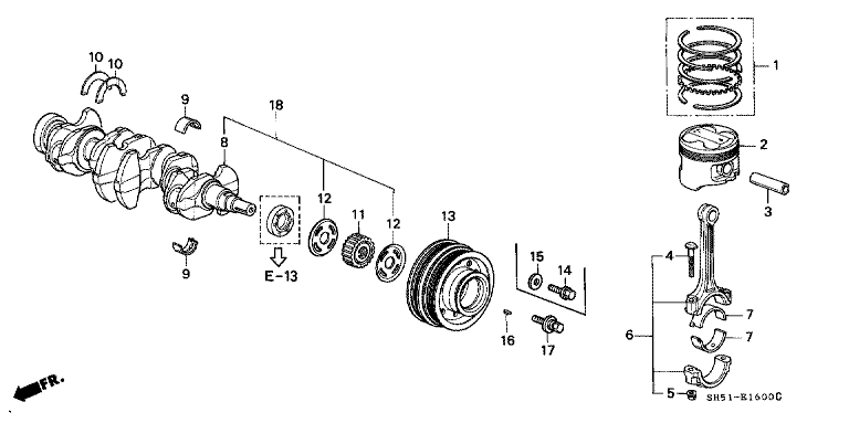 Piston/Crankshaft