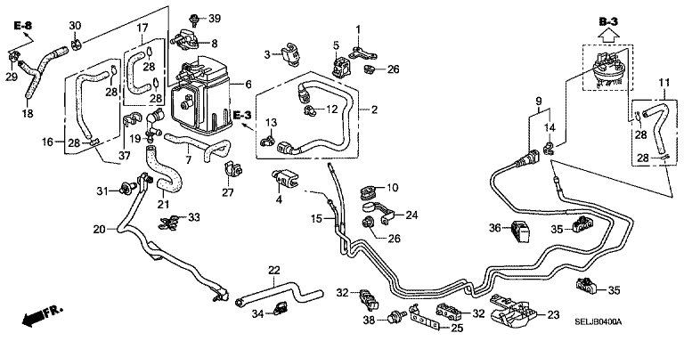 Fuel pipe (2WD)