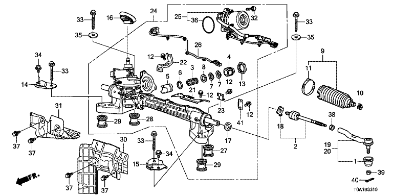 Power steering gearbox