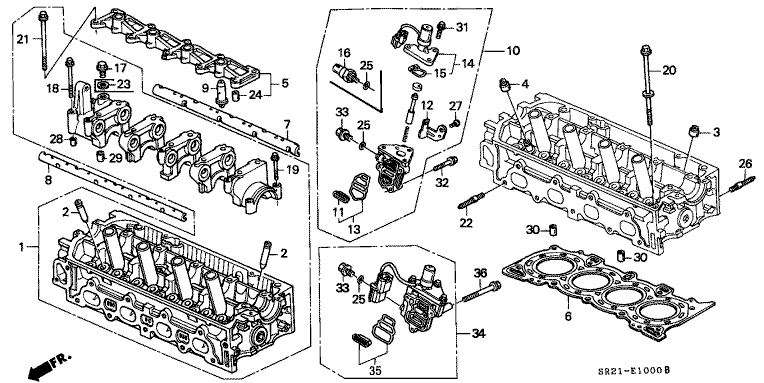 Cylinder head (ETI, VTI)