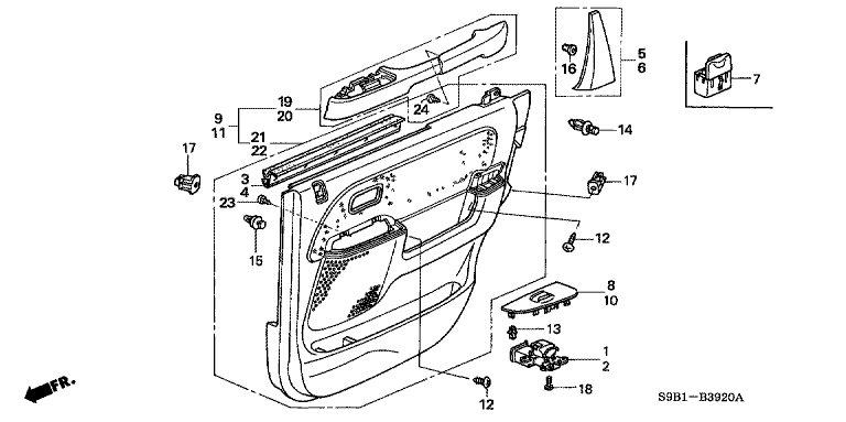 Rear Door Lining