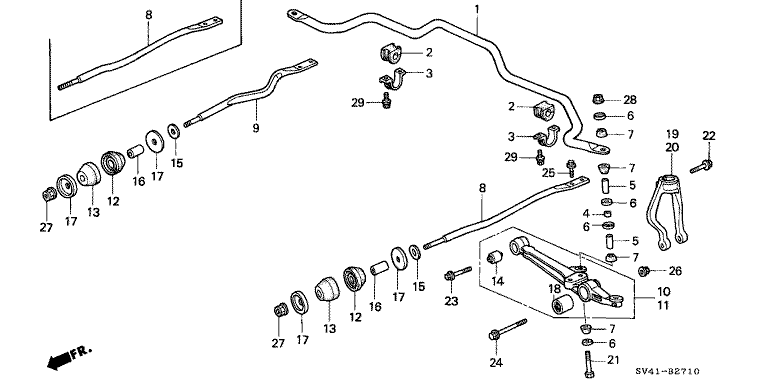 Front stabilizer / Front lower arm