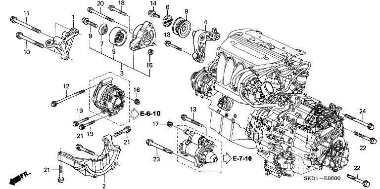 Engine mounting bracket