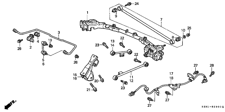 Rear axle