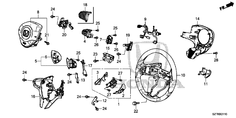 Steering wheel (SRS)