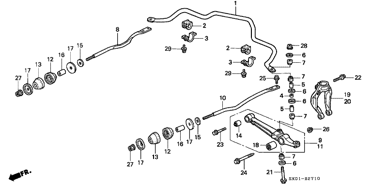 Front stabilizer / Front lower arm