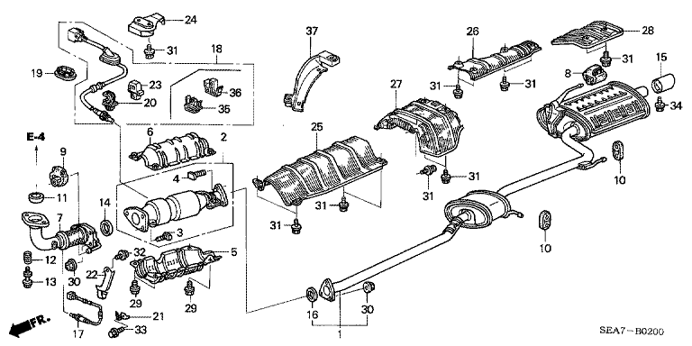 Exhaust Pipe (2WD) (1)