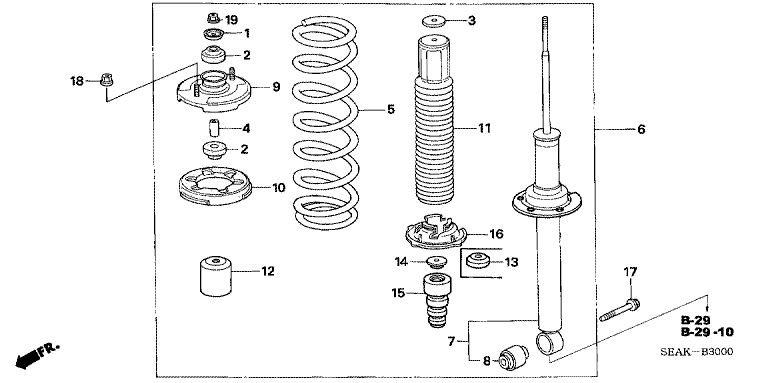 Rear damper